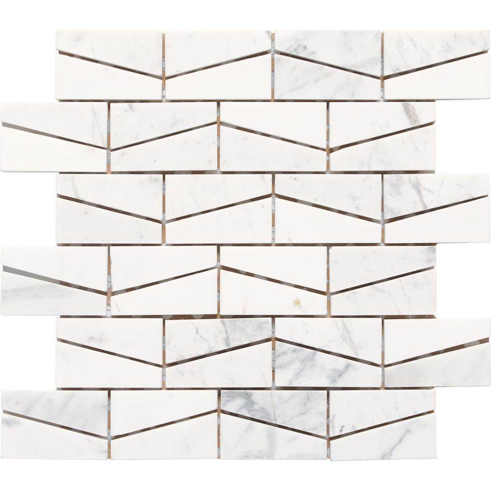 Mosaic Contempo White Polished White Tile