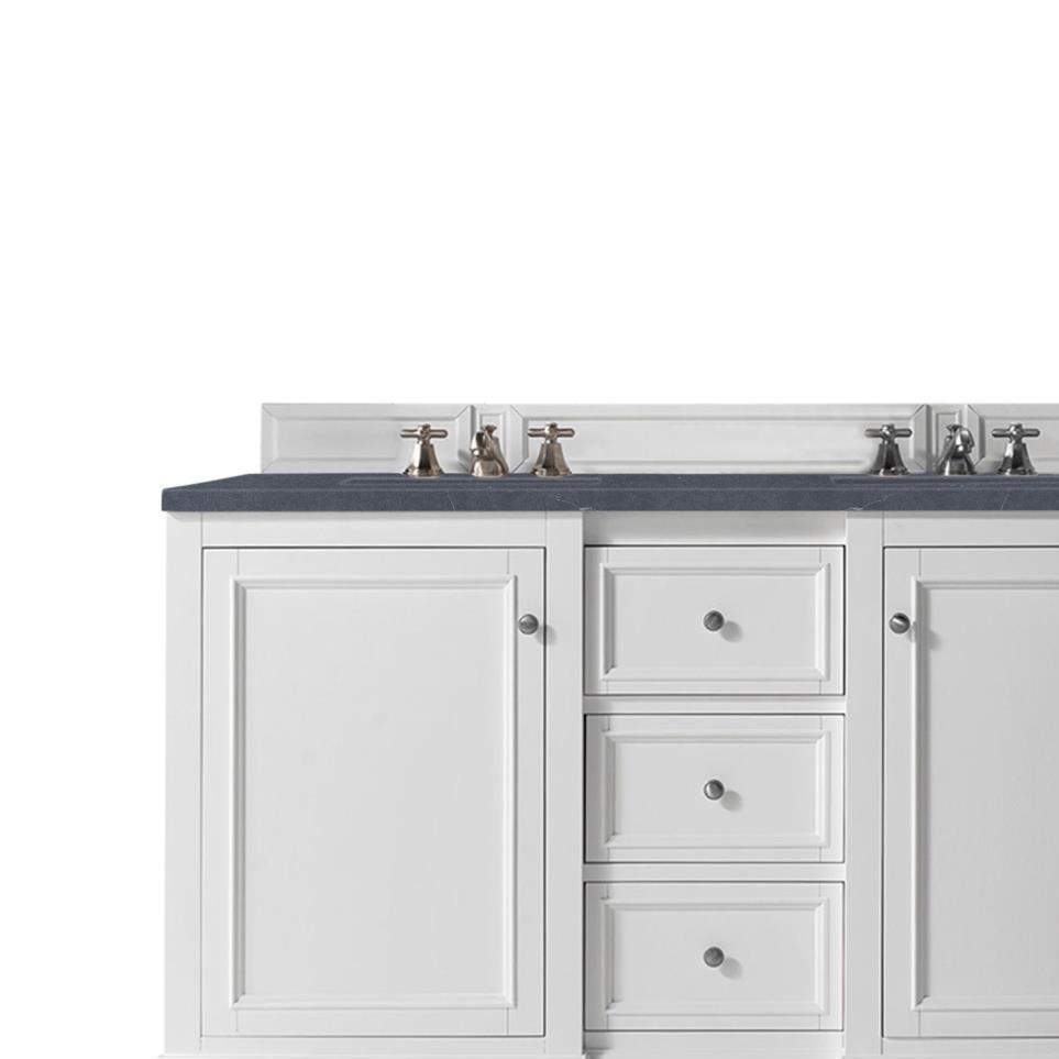 Base with Sink Top Bright White White Vanities