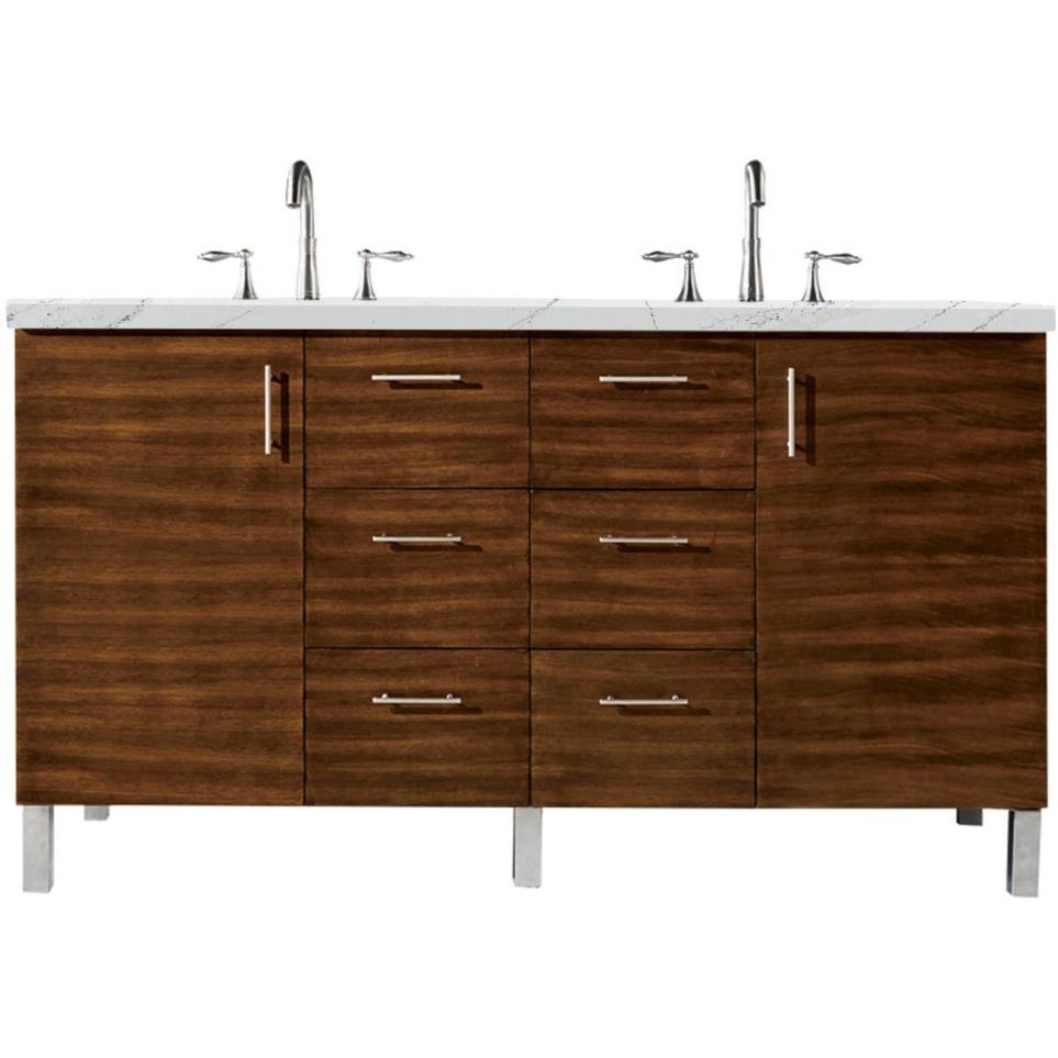 Base with Sink Top American Walnut Medium Finish Vanities