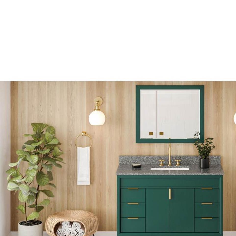 Base with Sink Top Green Green Vanities