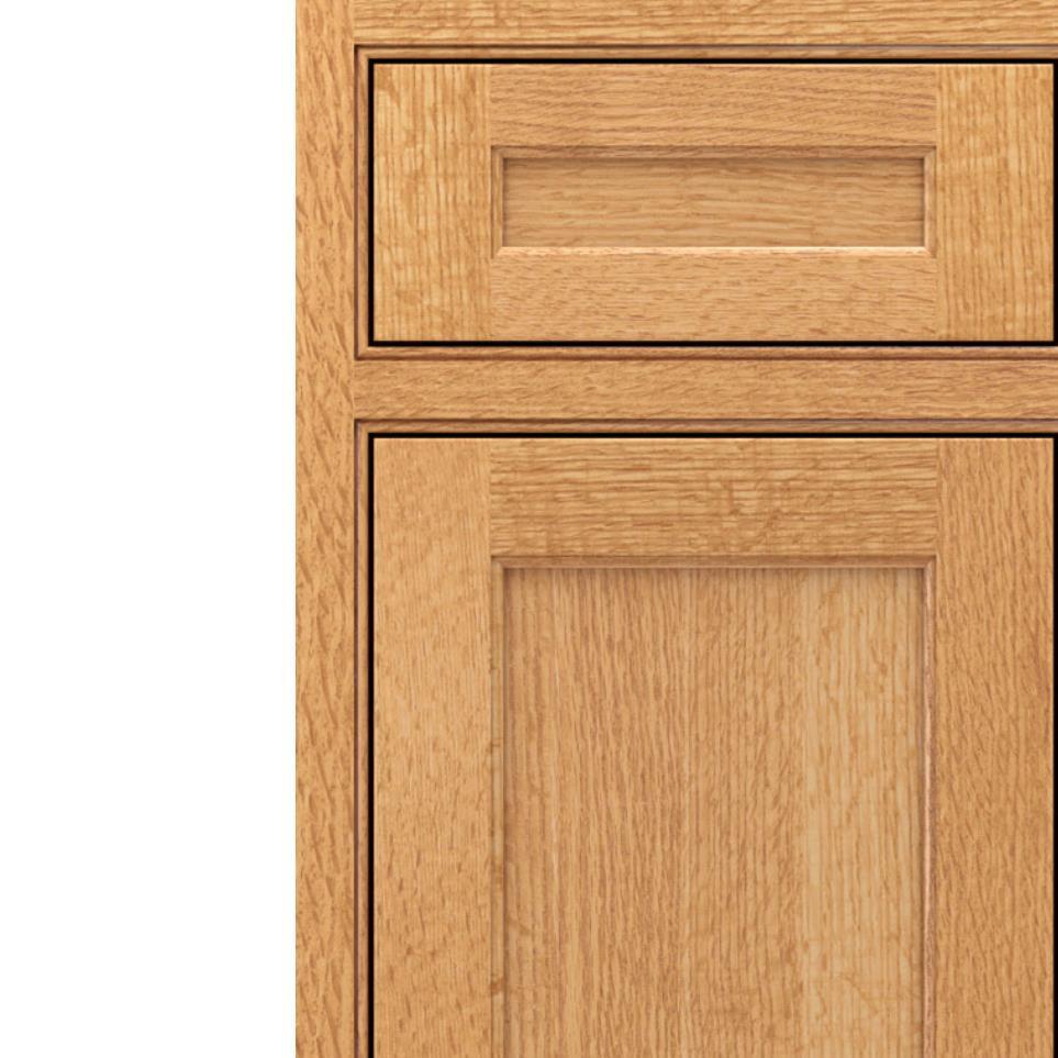 Square Natural Light Finish Square Cabinets