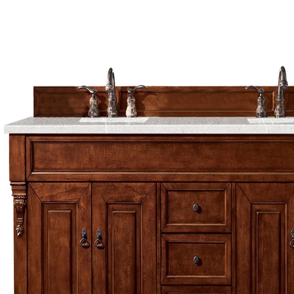 Base with Sink Top Warm Cherry Medium Finish Vanities