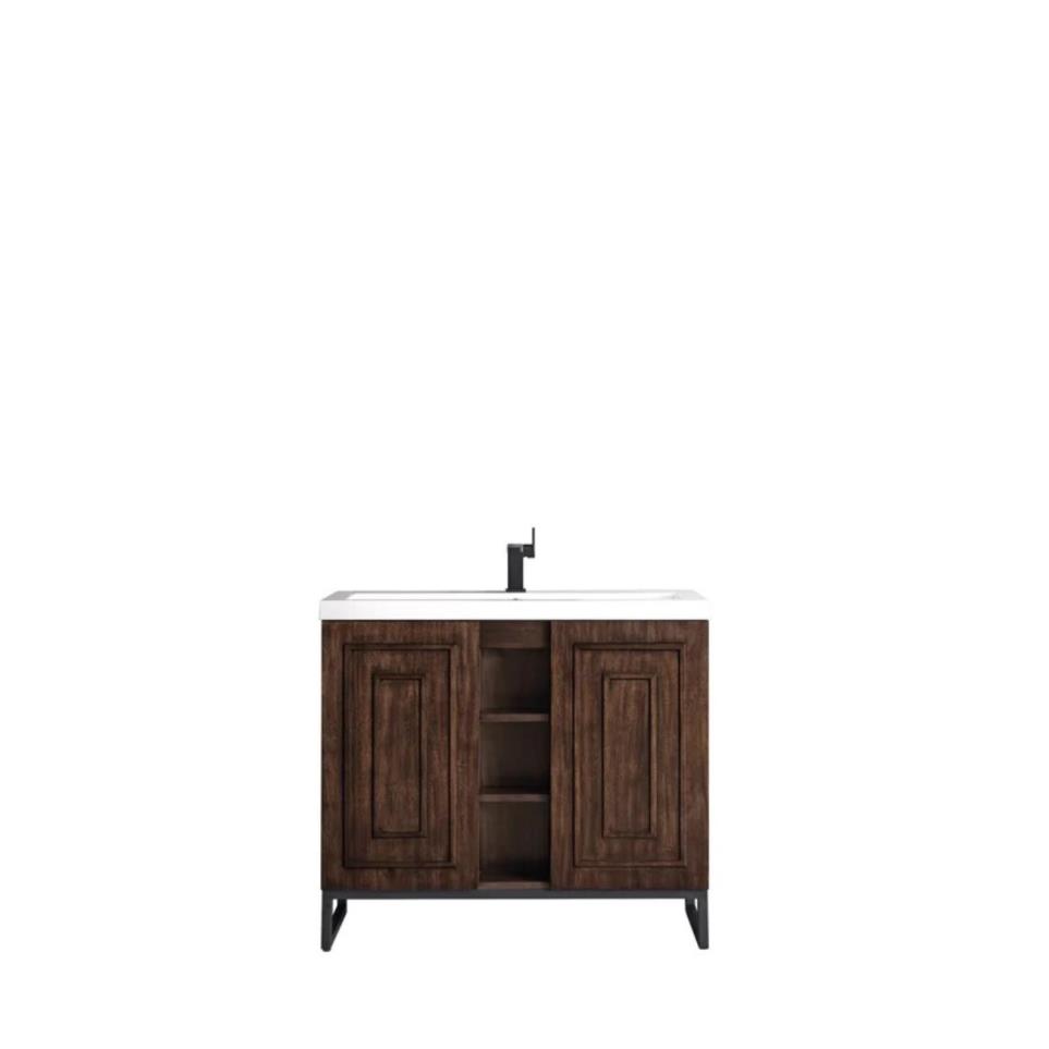 Base with Sink Top Glossy White White Vanities
