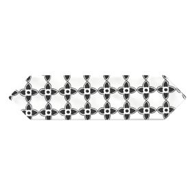 Decoratives and Medallions Ensemble Black Mix Glossy Black Tile