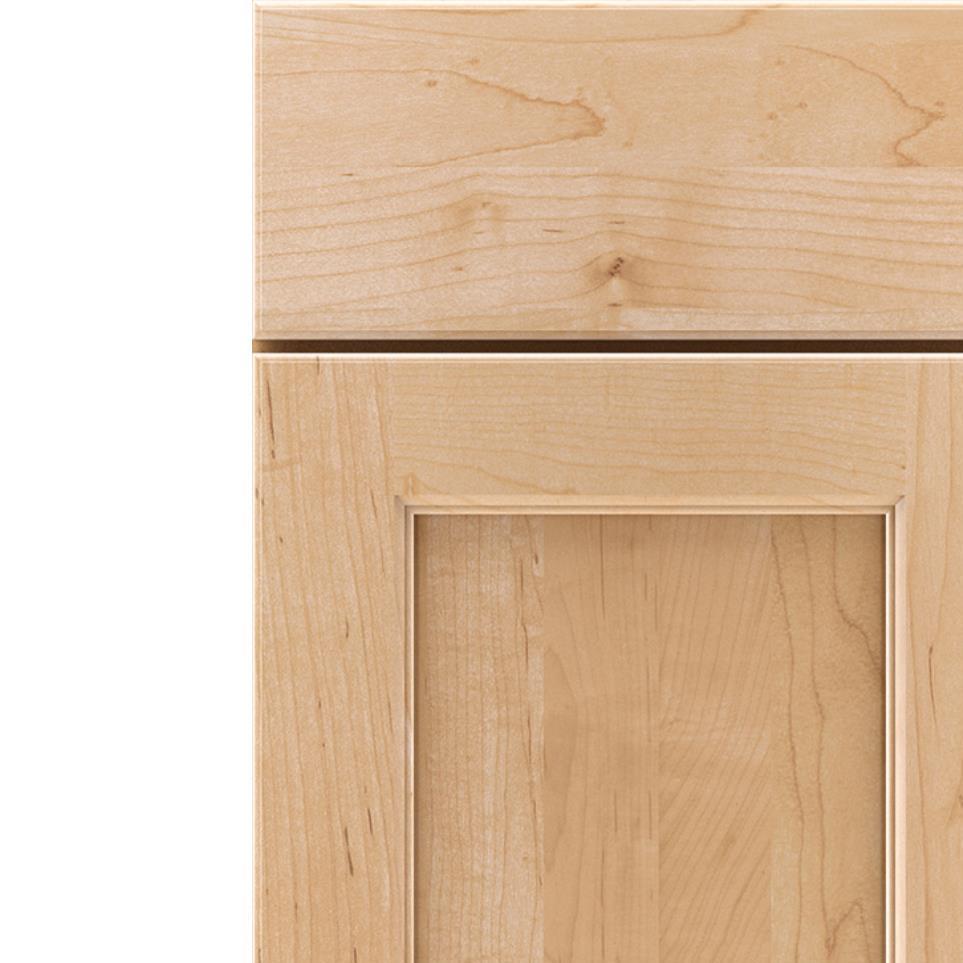 Square Natural Light Finish Square Cabinets