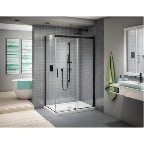 Door Matte Black Black Showers