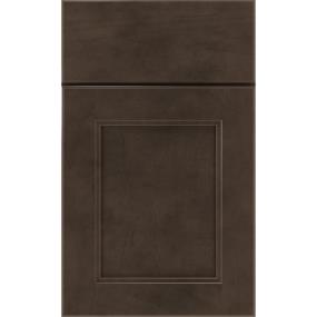 Square Thatch Dark Finish Square Cabinets