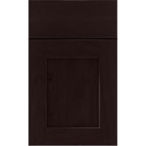 Square Thatch Dark Finish Square Cabinets