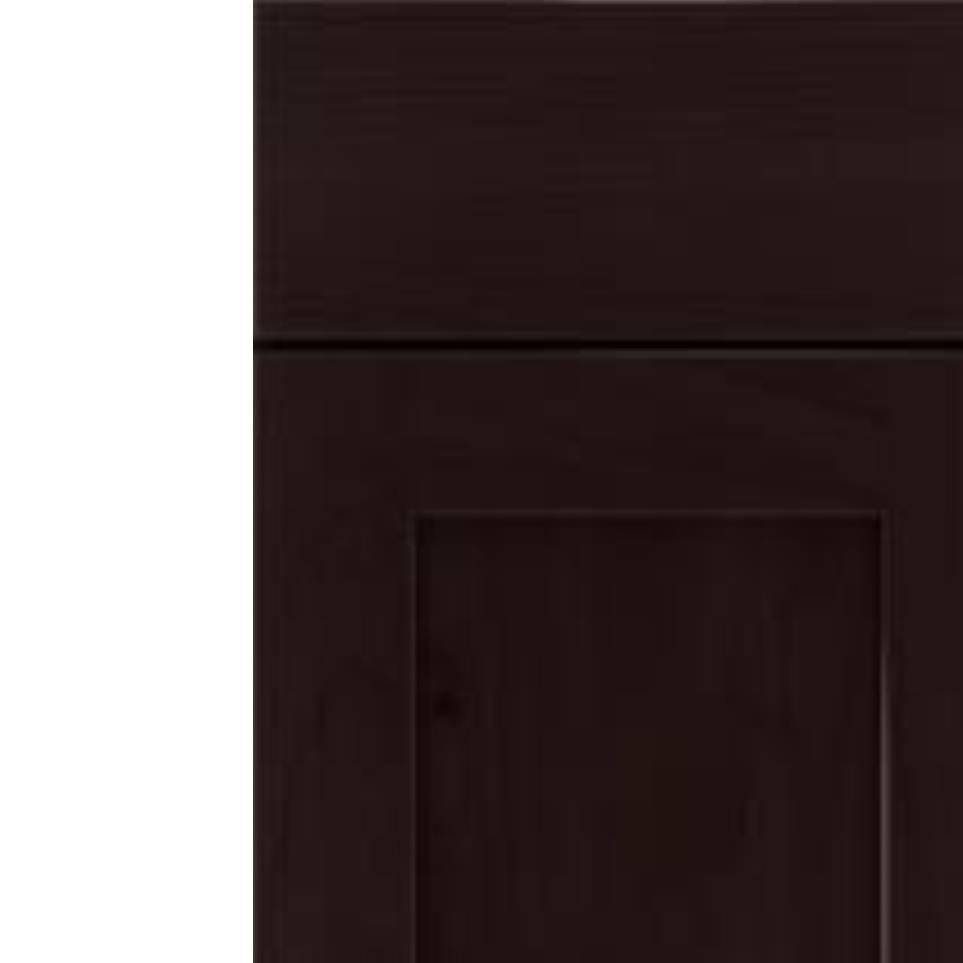 Square Thatch Dark Finish Square Cabinets