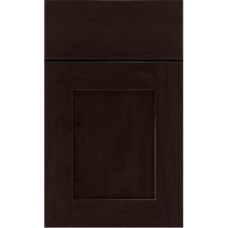 Square Thatch Dark Finish Square Cabinets