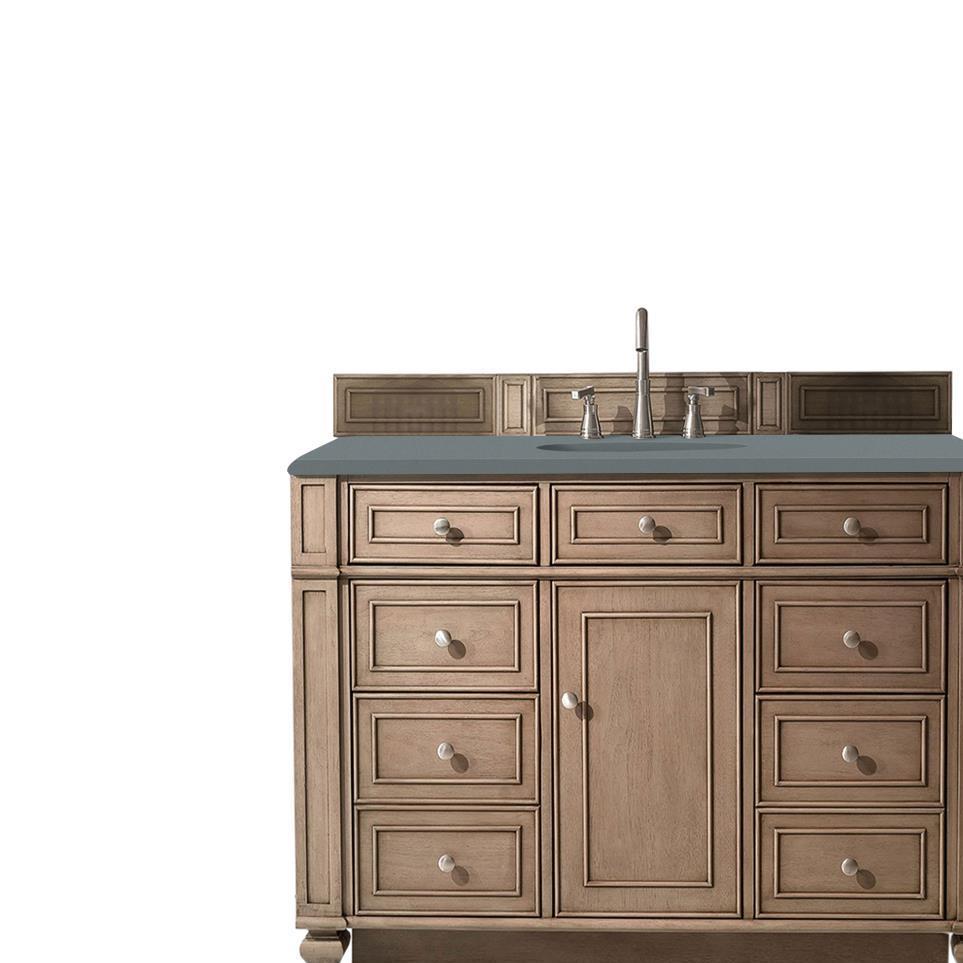 Base with Sink Top Whitewashed Walnut Light Finish Vanities