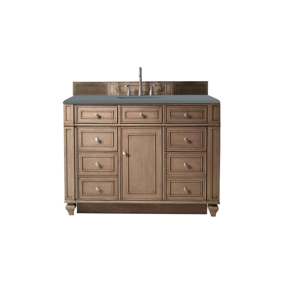 Base with Sink Top Whitewashed Walnut Light Finish Vanities