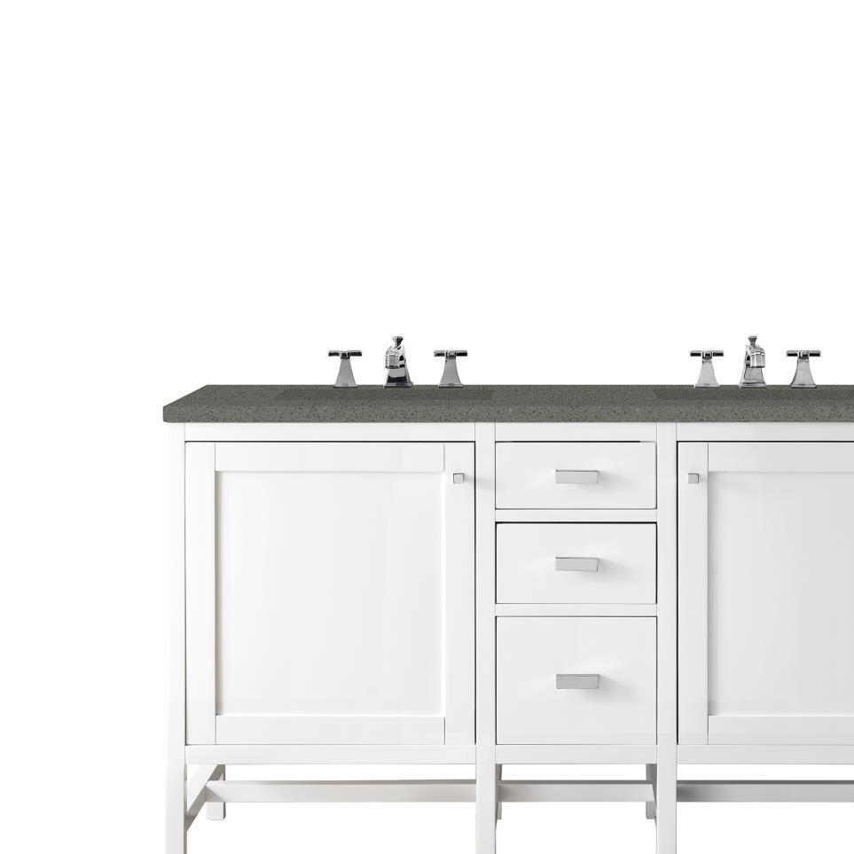 Base with Sink Top Glossy White White Vanities