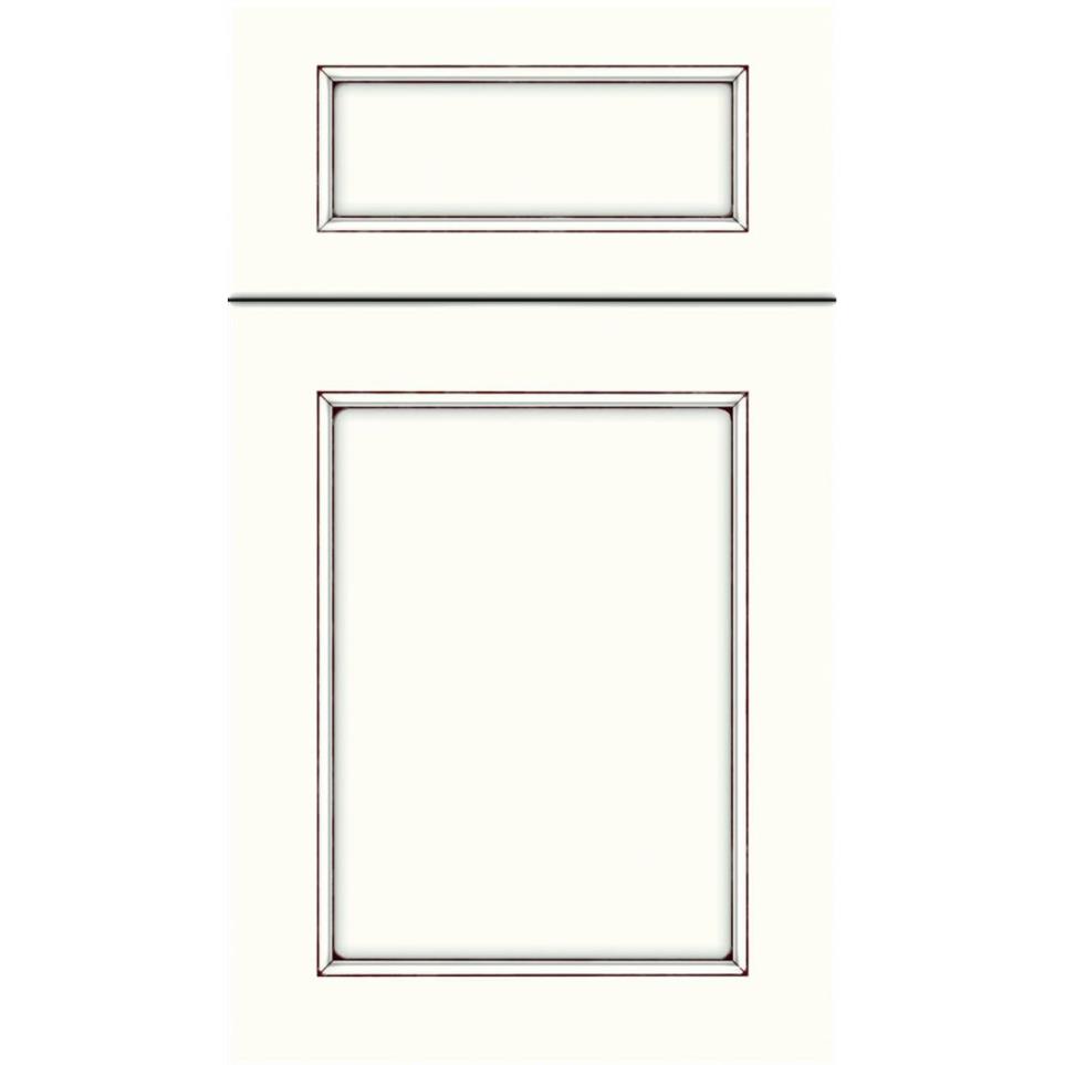 5 Piece Alabaster Mocha Glaze Glaze - Paint 5 Piece Cabinets