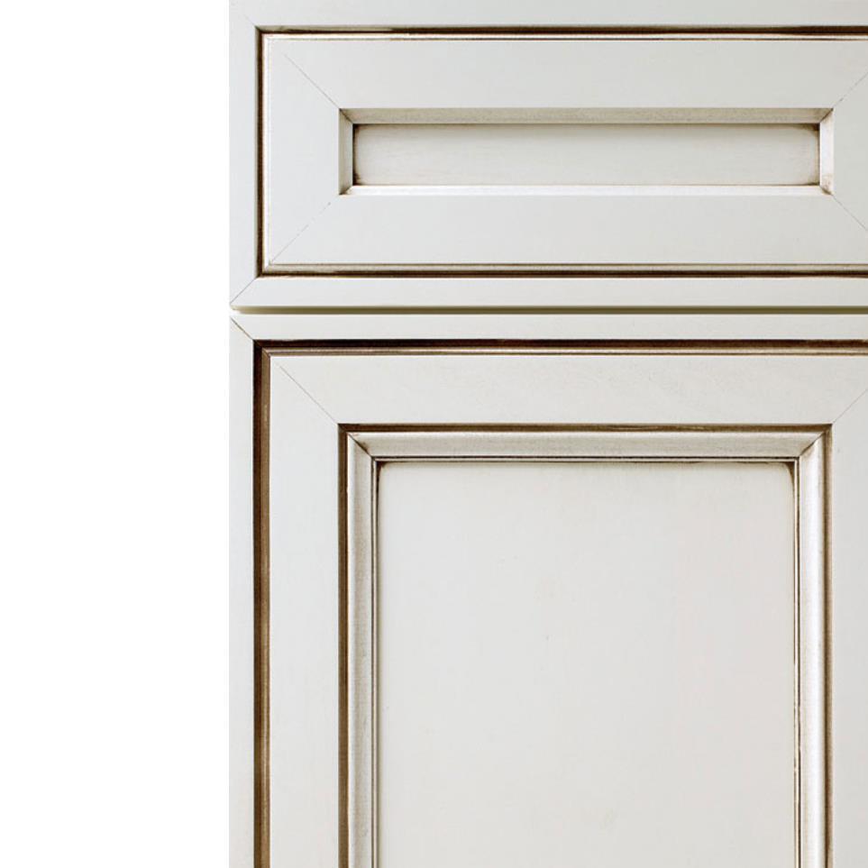 Square Coconut Amaretto Creme Glaze - Paint Square Cabinets