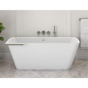 Soaking Tubs White/Dark Chrome White Bathtubs