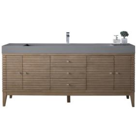 Base with Sink Top Whitewashed Walnut Light Finish Vanities