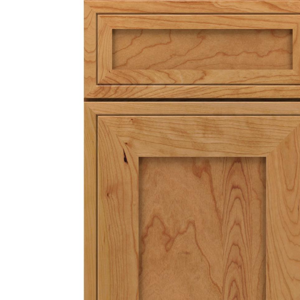 Square Natural Light Finish Square Cabinets