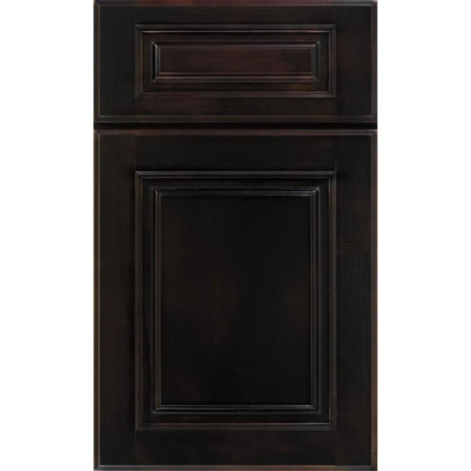 Square Chocolate Dark Finish Square Cabinets