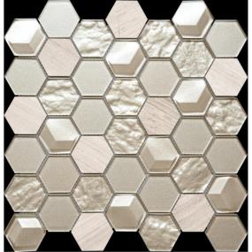 Mosaic Alh-3 Nickel Beige/Tan Tile