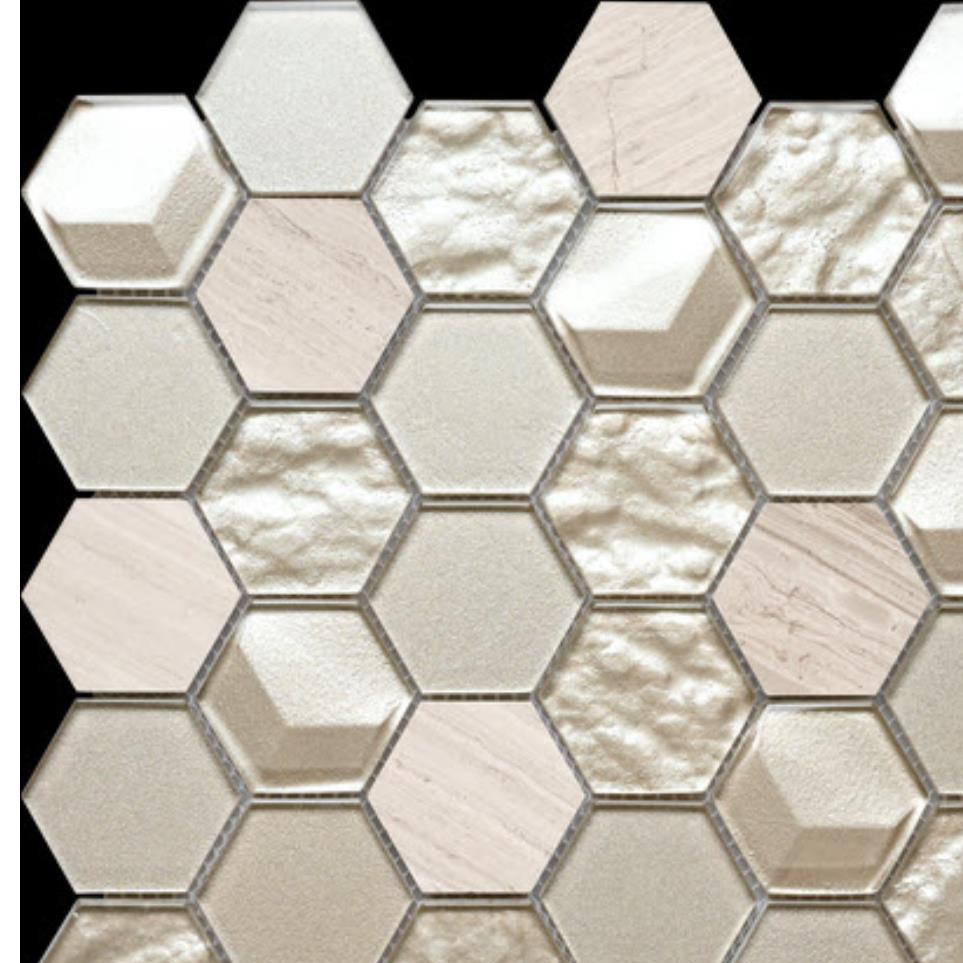 Mosaic Img Alh-3 Beige/Tan Tile