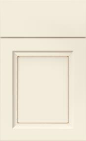 Square Coconut Toasted Almond Paint - White Square Cabinets