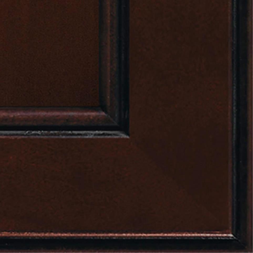 Square Cappuccino Black Glaze Glaze - Stain Square Cabinets