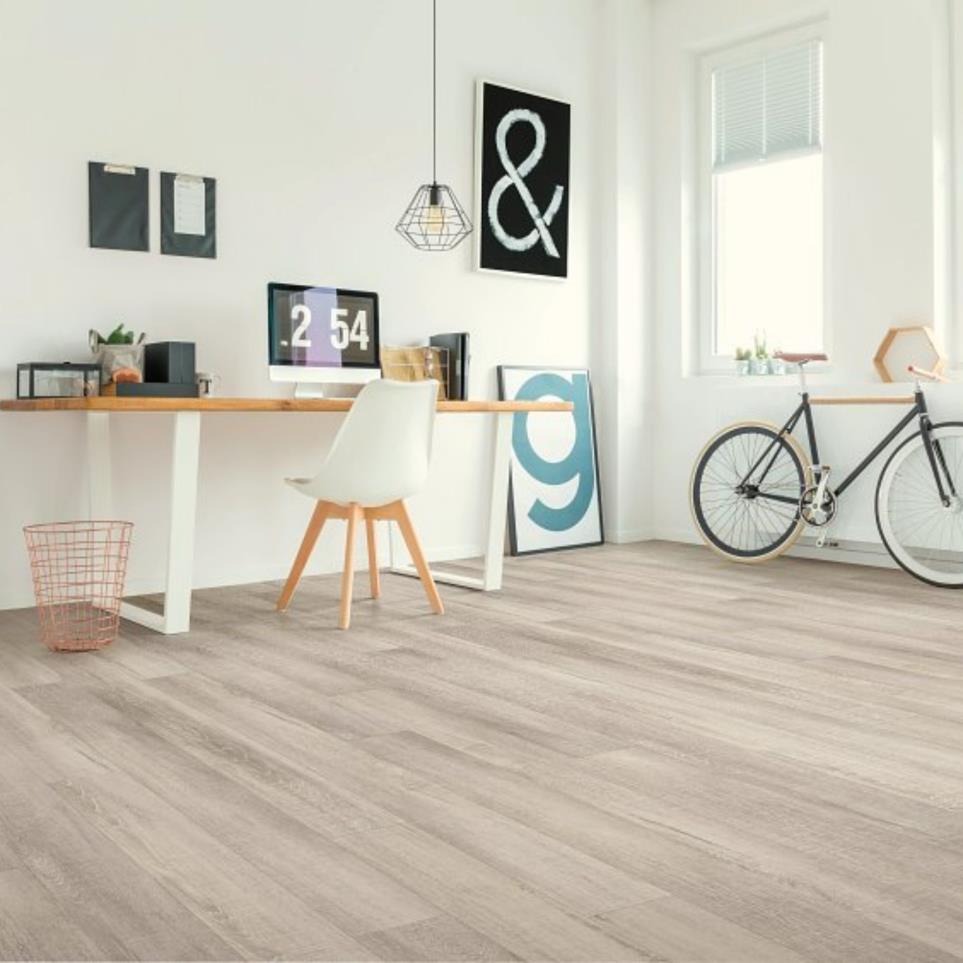 Tile Plank Deep Lake Oak Gray Finish Vinyl