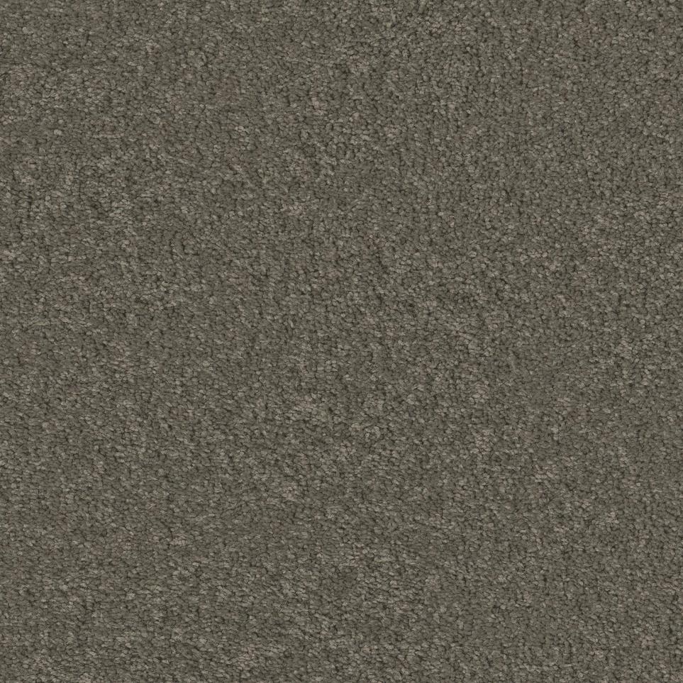 Plush Saxony Leather Brown Carpet