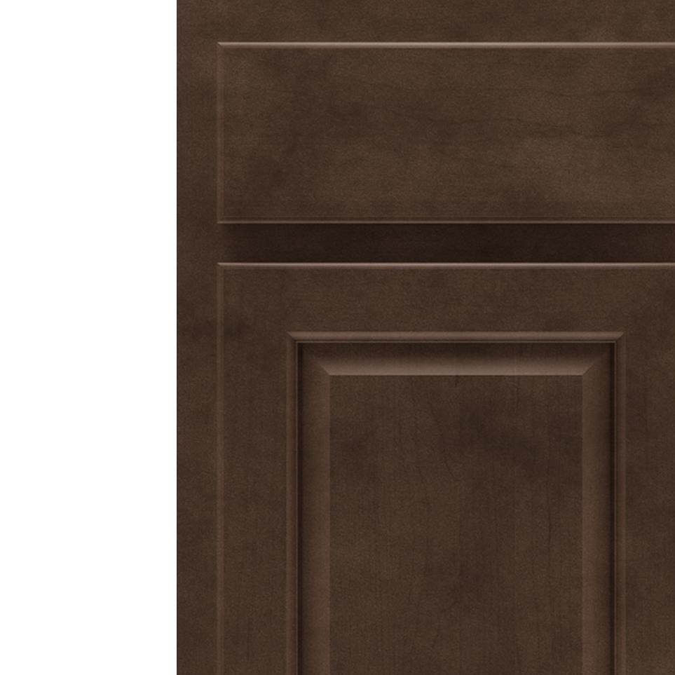 Square Thatch Dark Finish Square Cabinets