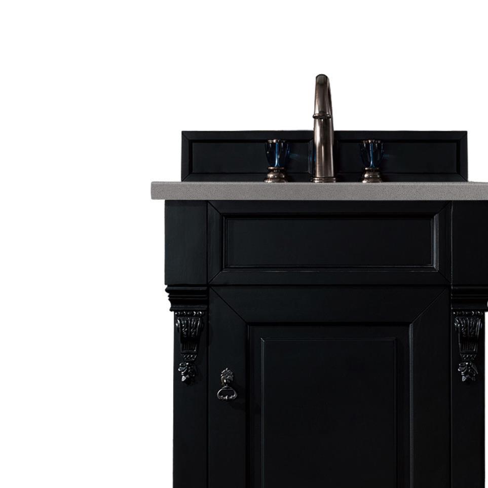 Base with Sink Top Antique Black Grey / Black Vanities