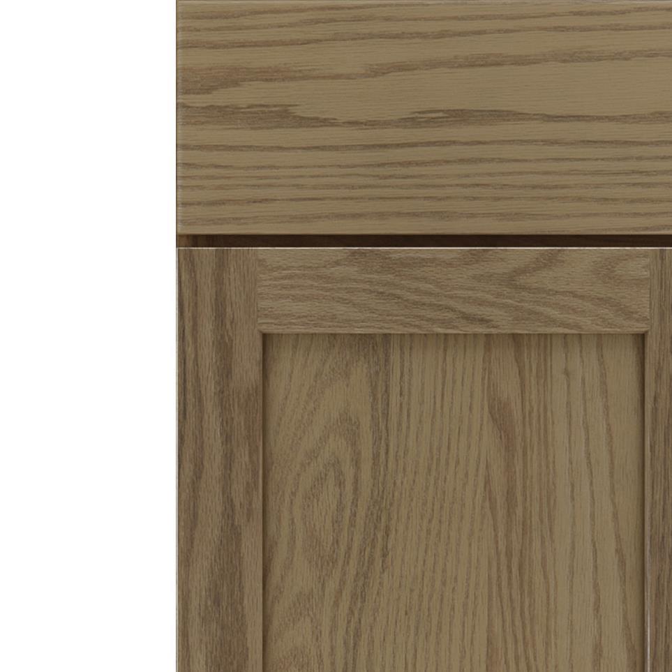 Square Buckskin Medium Finish Square Cabinets