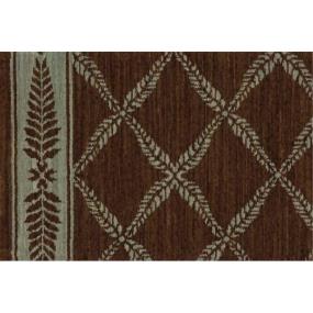Woven Brown Green Brown Carpet