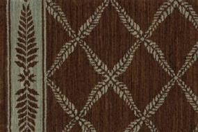 Woven Brown Green Brown Carpet