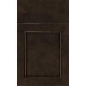 Square Thatch Dark Finish Square Cabinets