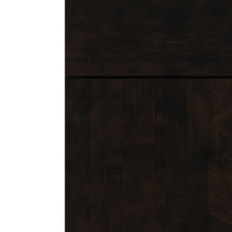 Slab Teaberry Dark Finish Slab Cabinets