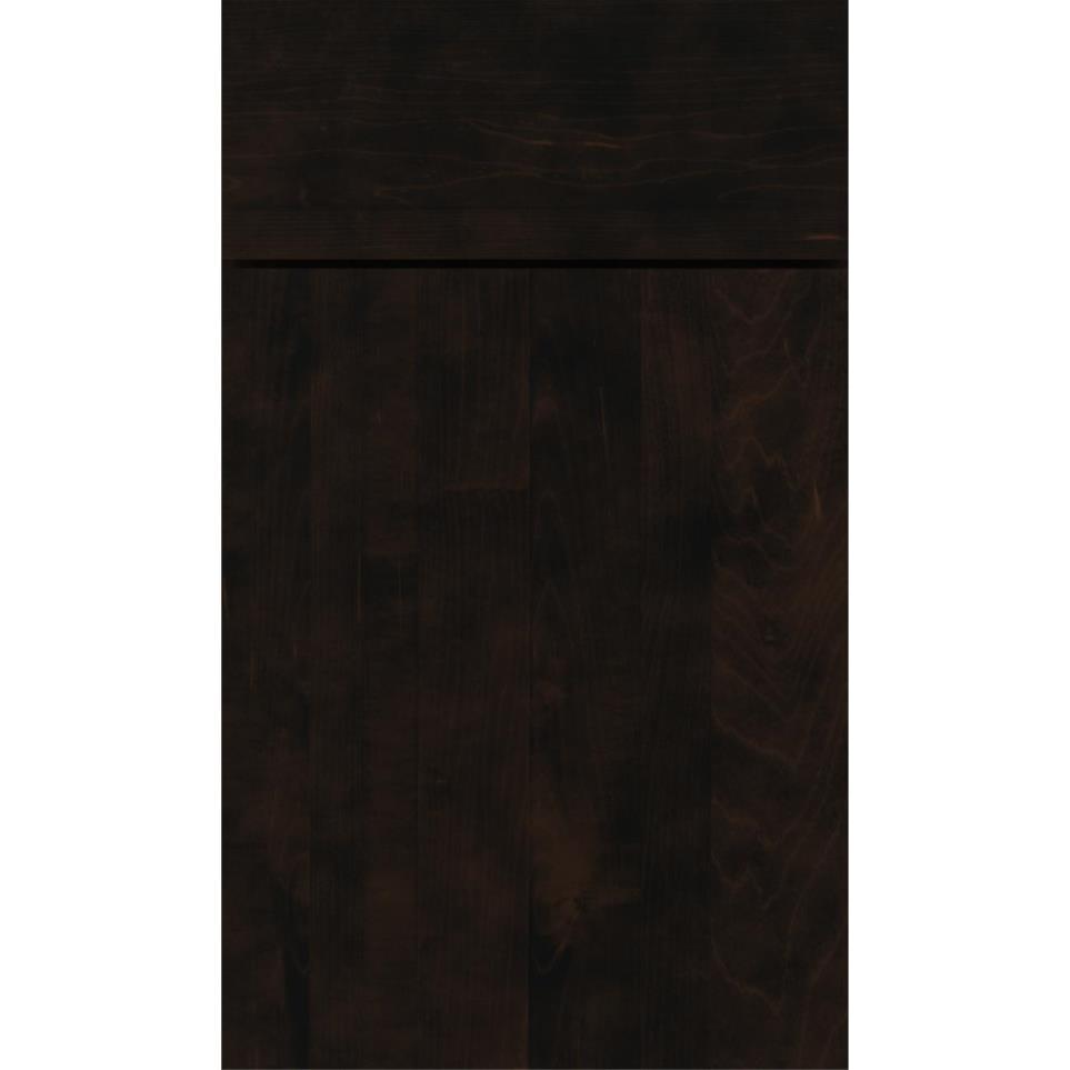 Slab Teaberry Dark Finish Slab Cabinets
