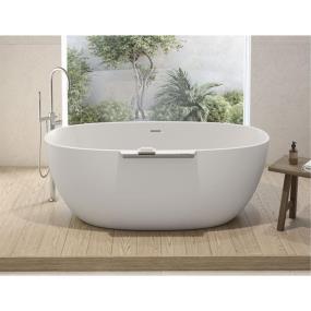Soaking Tubs White/Chrome White Bathtubs