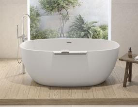 Soaking Tubs White/Chrome White Bathtubs