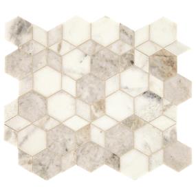 Mosaic Daphne White Honed White Tile