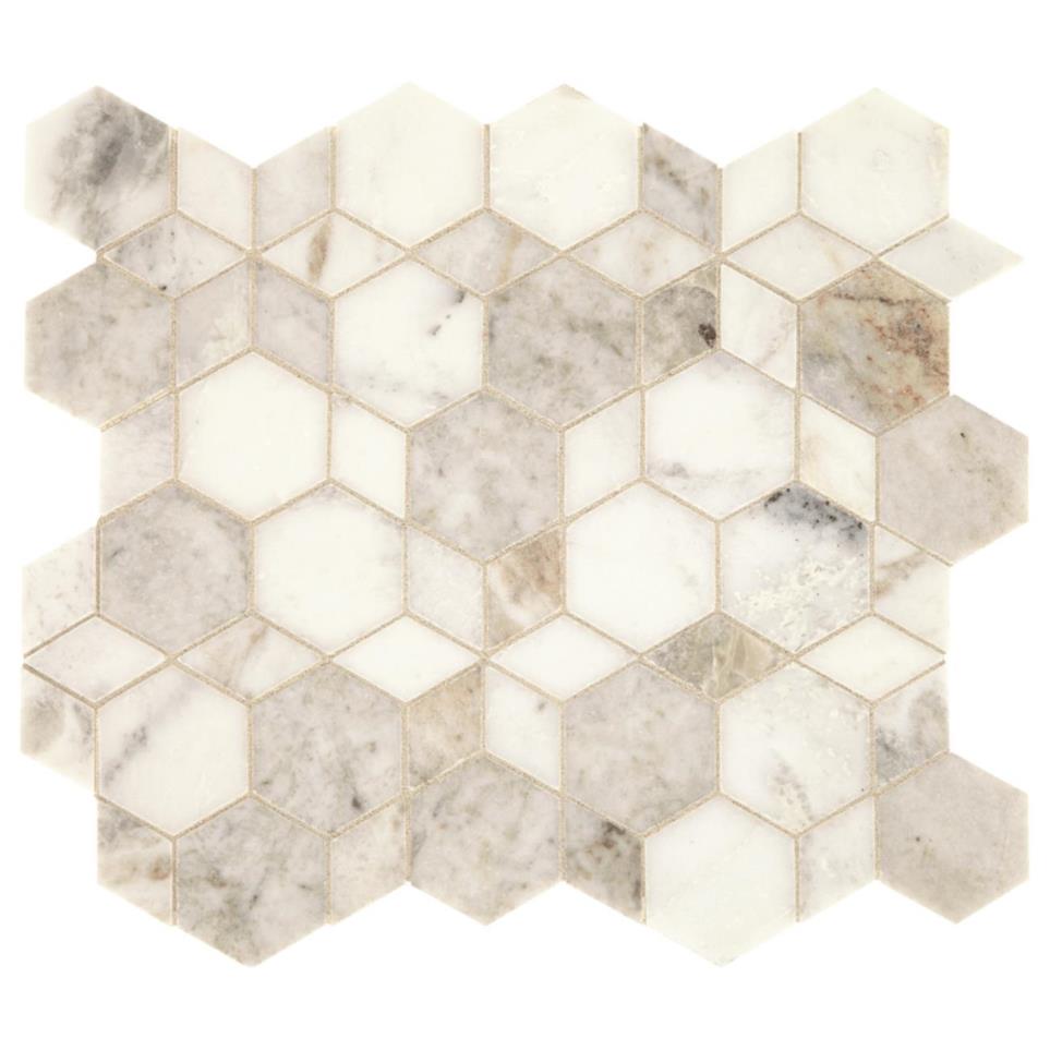 Mosaic Daphne White Honed White Tile
