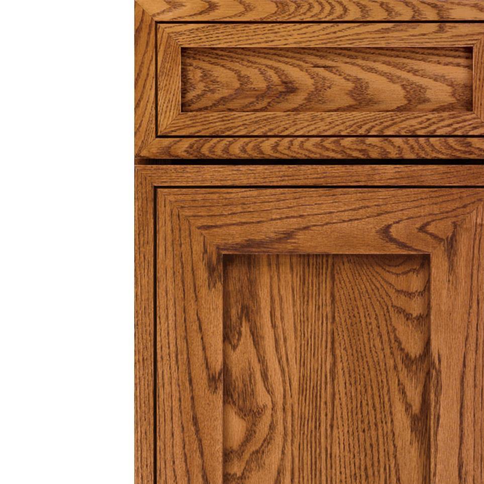 Square Suede Medium Finish Square Cabinets