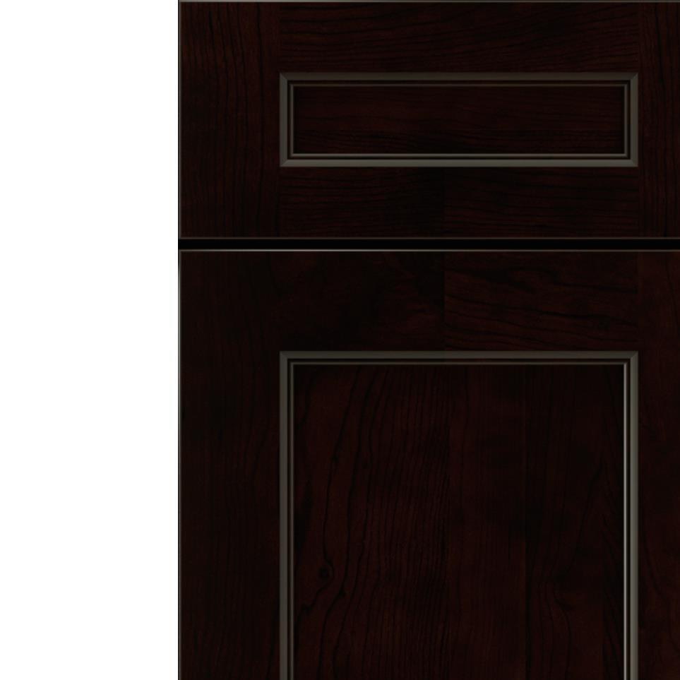 5 Piece Chocolate Dark Finish 5 Piece Cabinets