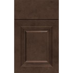 Square Thatch Dark Finish Square Cabinets