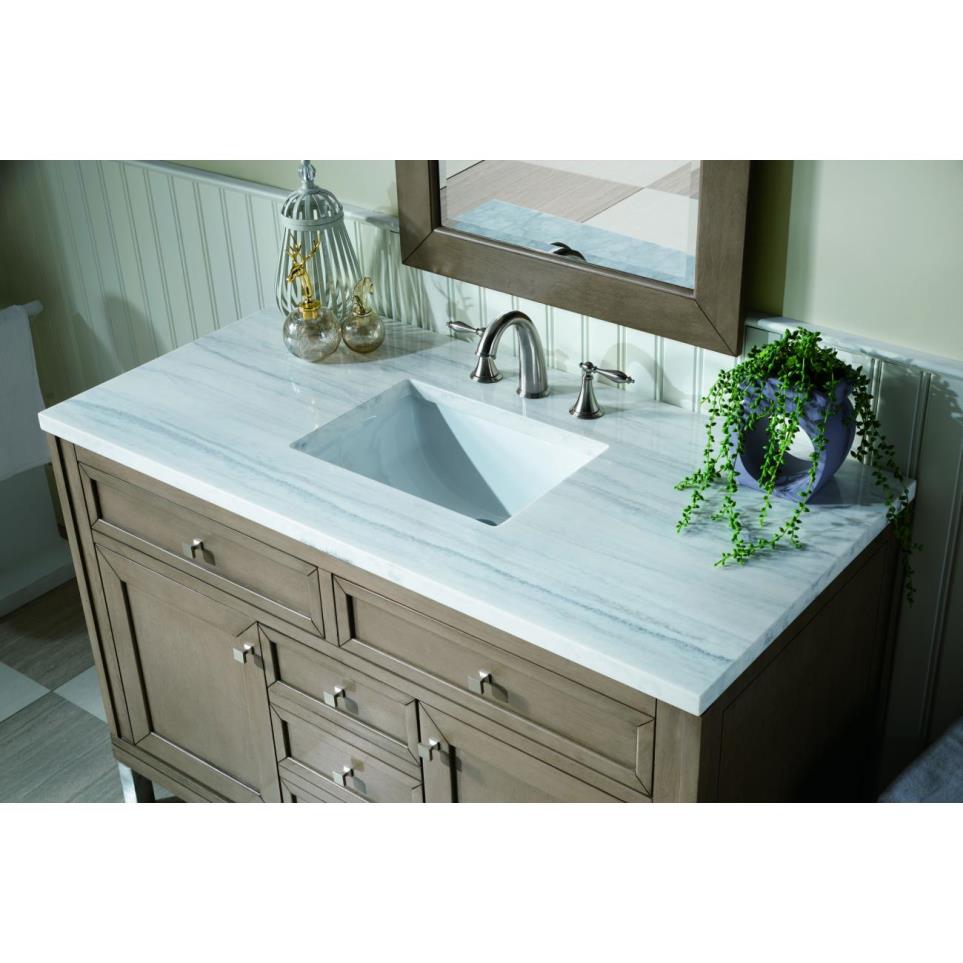 Base with Sink Top White Washed Walnut Light Finish Vanities