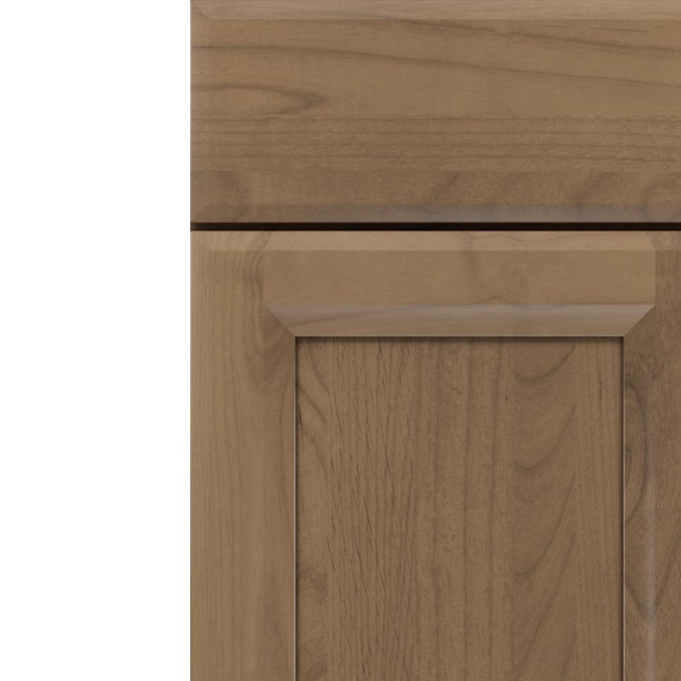 Square Gunny Medium Finish Square Cabinets