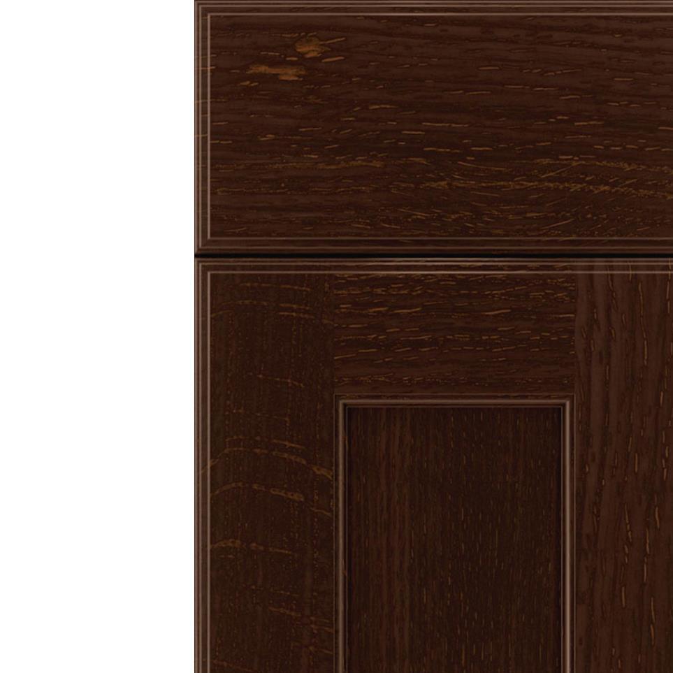 Square Cappuccino Dark Finish Square Cabinets