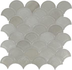 Mosaic Oyster Glossy Gray Tile