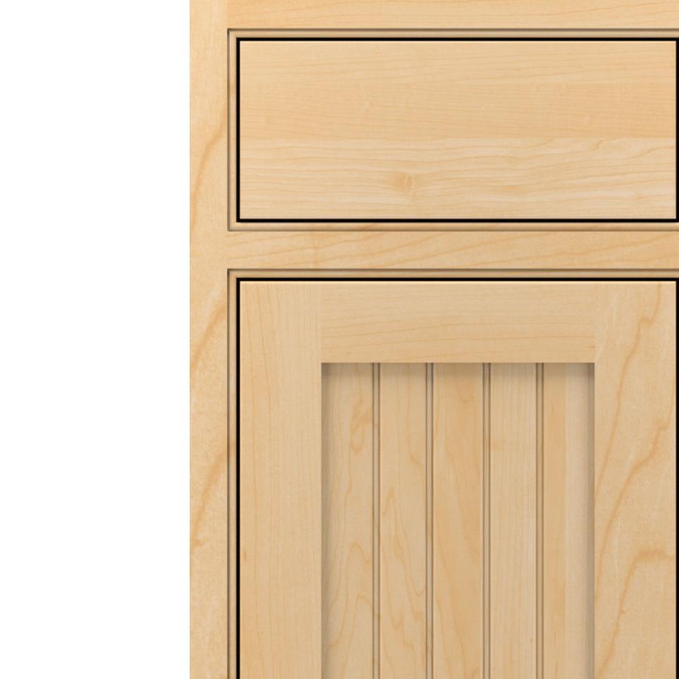 Square Natural Light Finish Square Cabinets