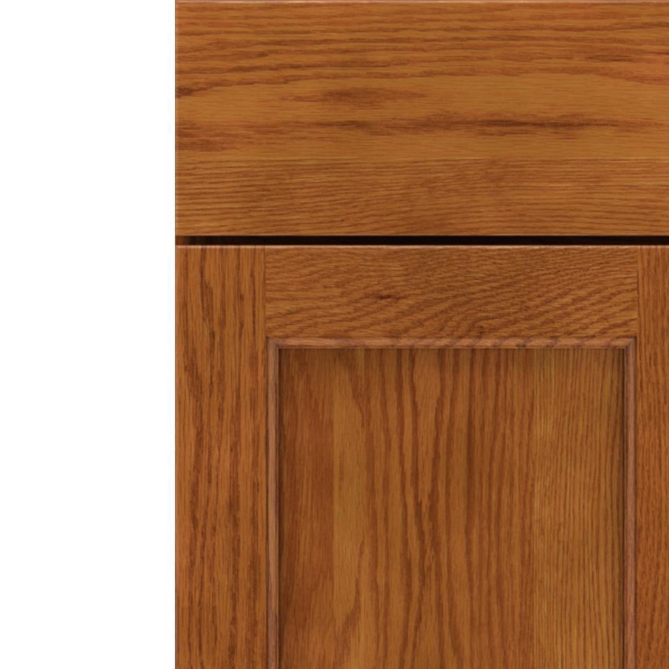 Square Cattail Medium Finish Square Cabinets